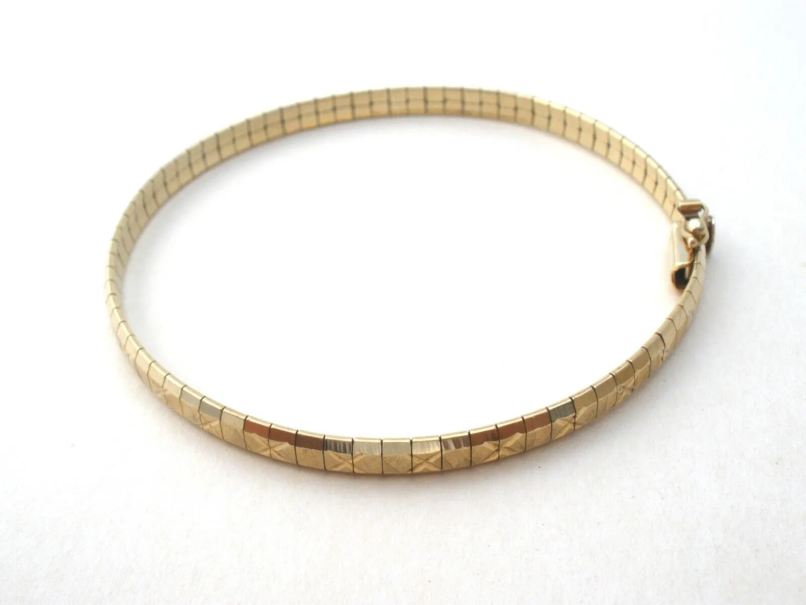 10K Gold Flexible Bangle Bracelet Vintage