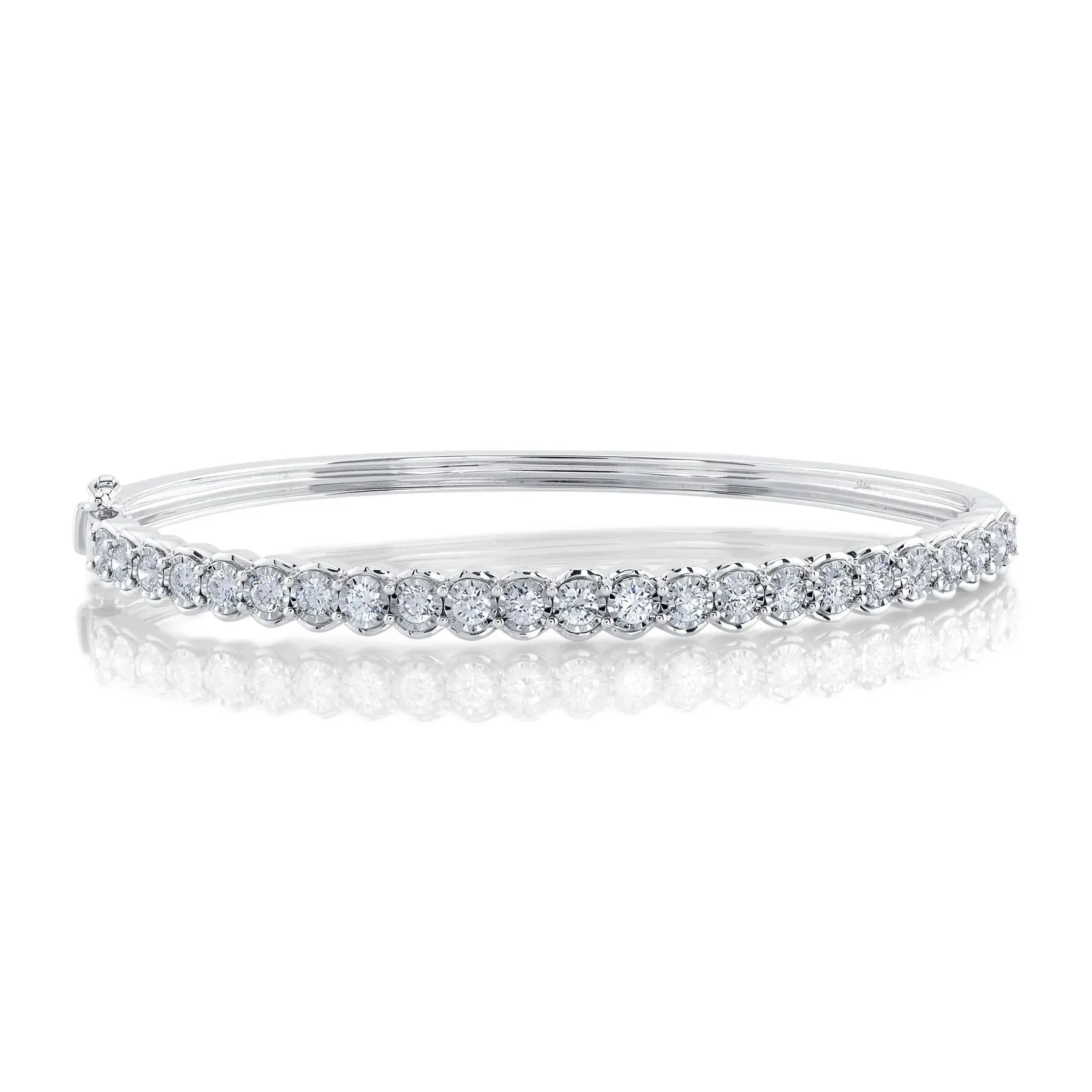 14K GOLD DIAMOND AMY BANGLE
