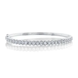 14K GOLD DIAMOND AMY BANGLE