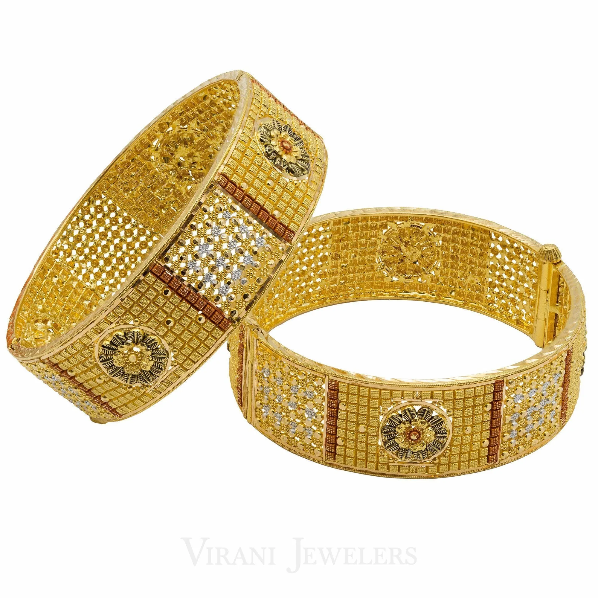 22K Gold 2 Piece Bangles