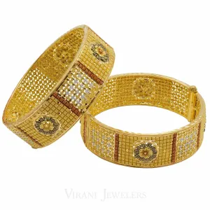 22K Gold 2 Piece Bangles