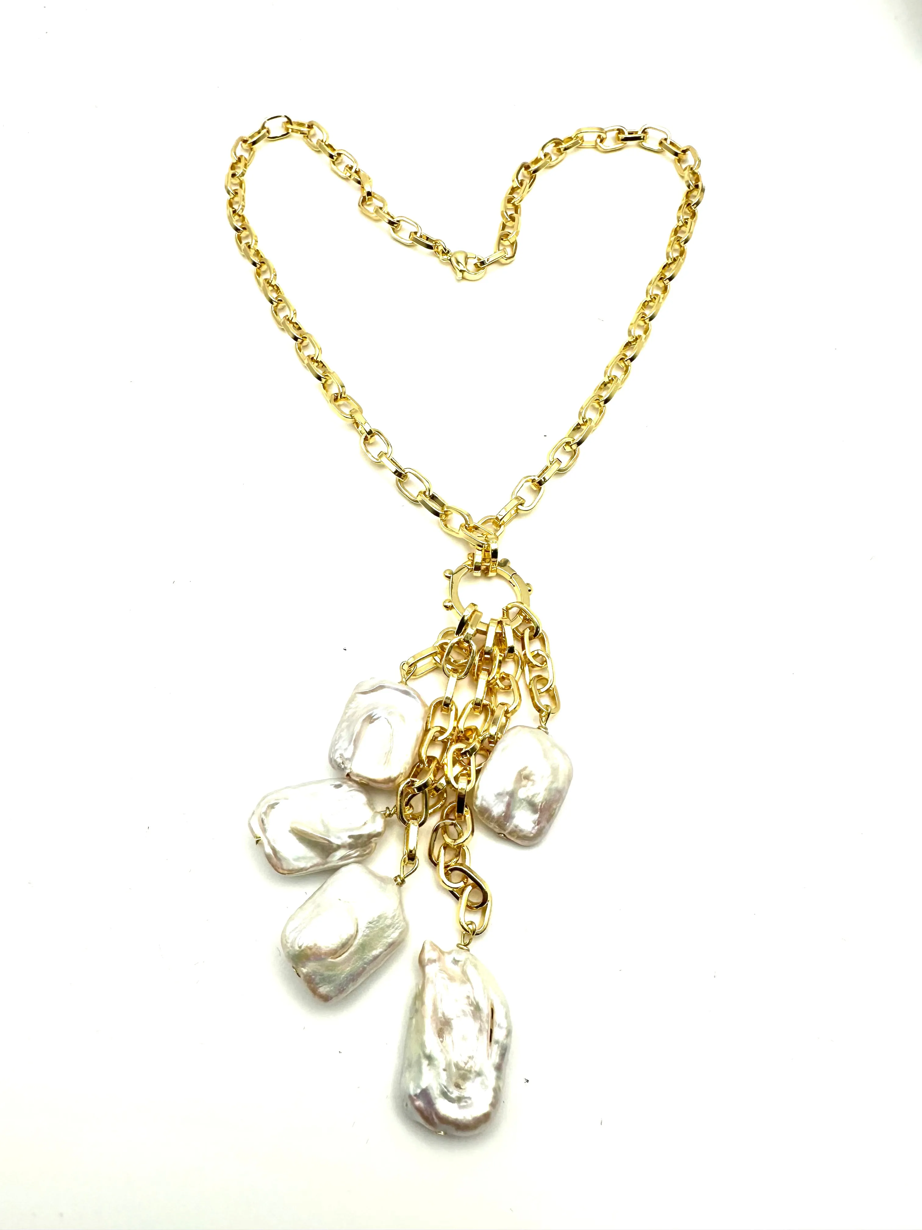 Baroque Pearl Drops Necklace
