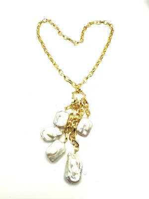 Baroque Pearl Drops Necklace