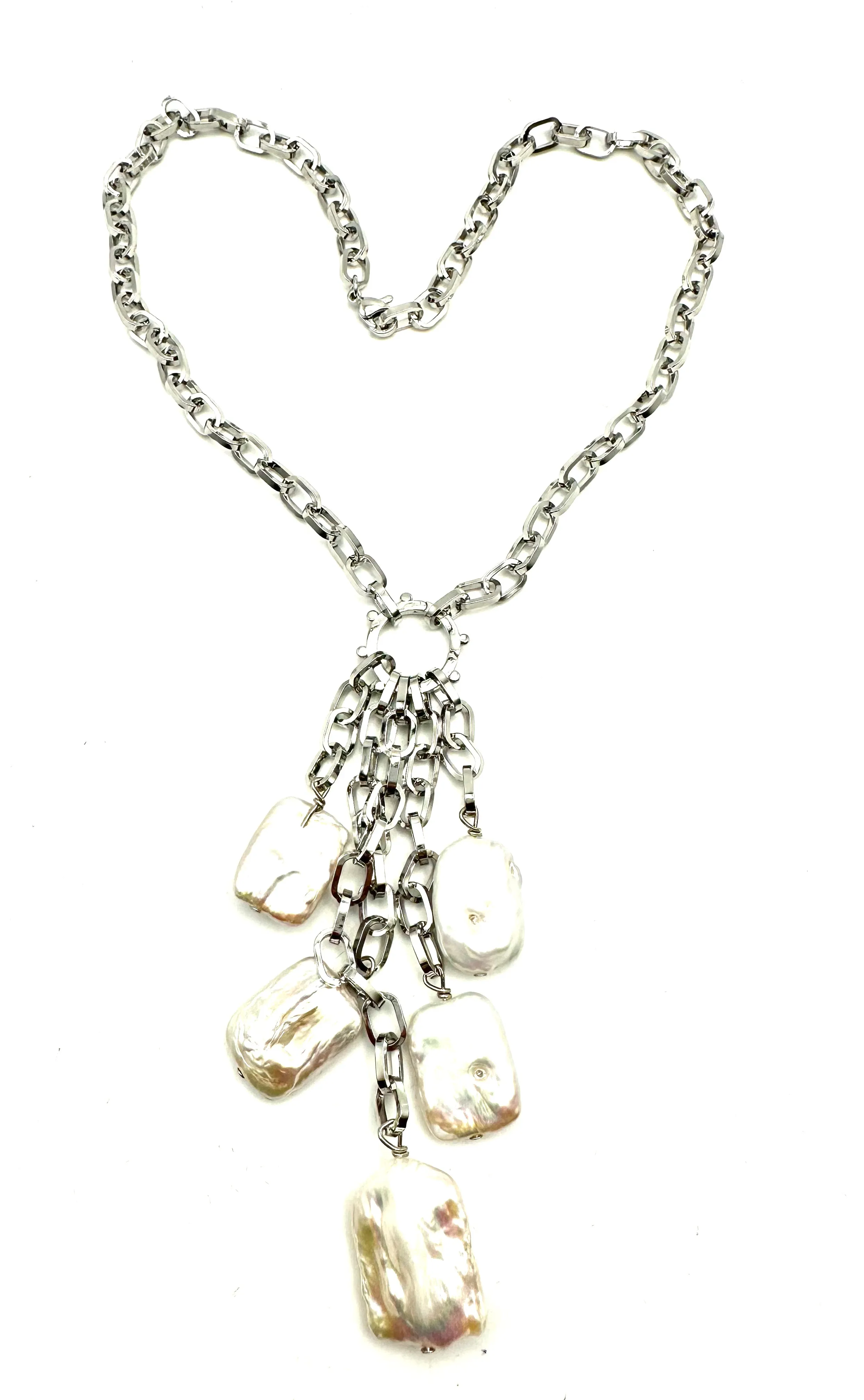 Baroque Pearl Drops Necklace
