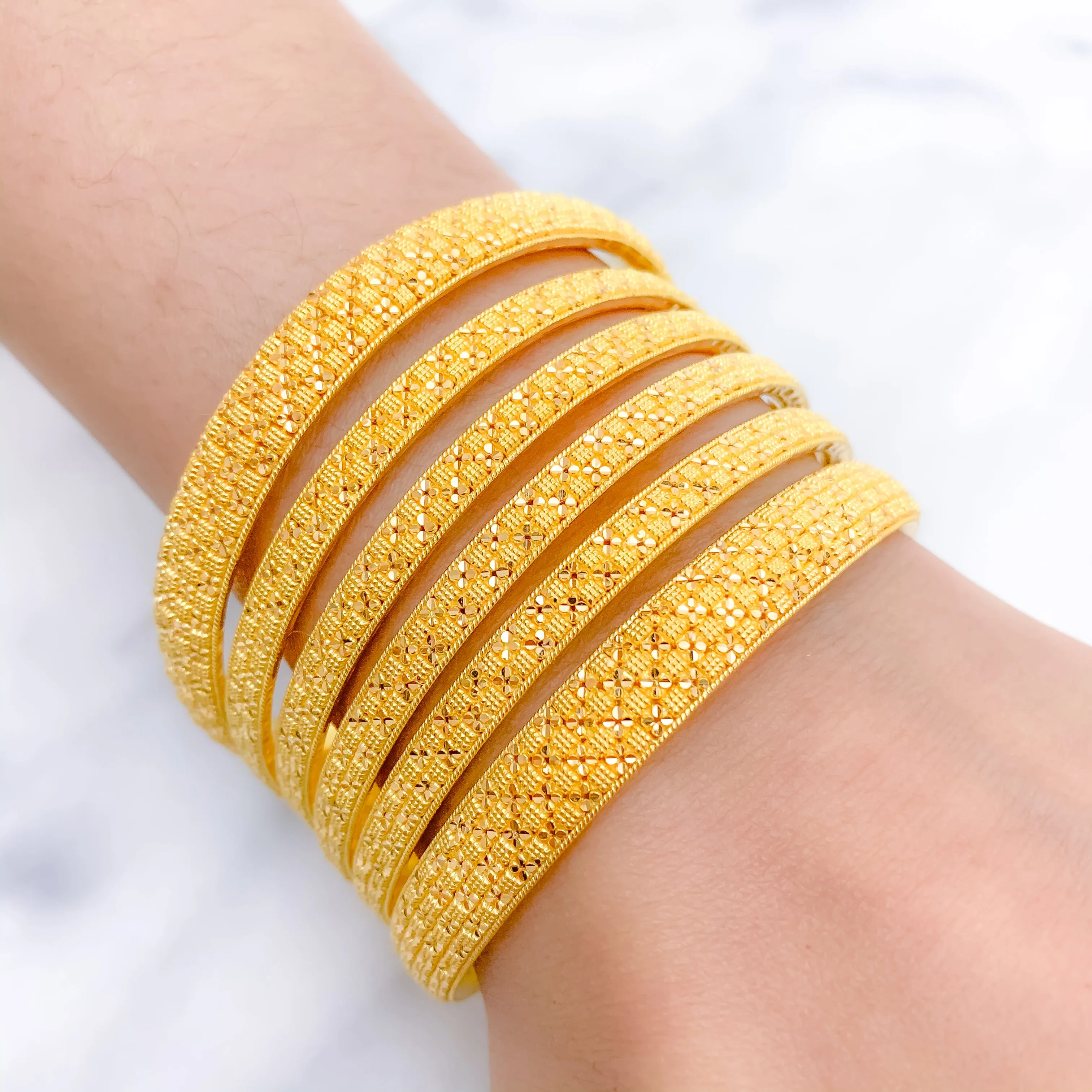 Beautifully Crafted Classic Gold Bangles
