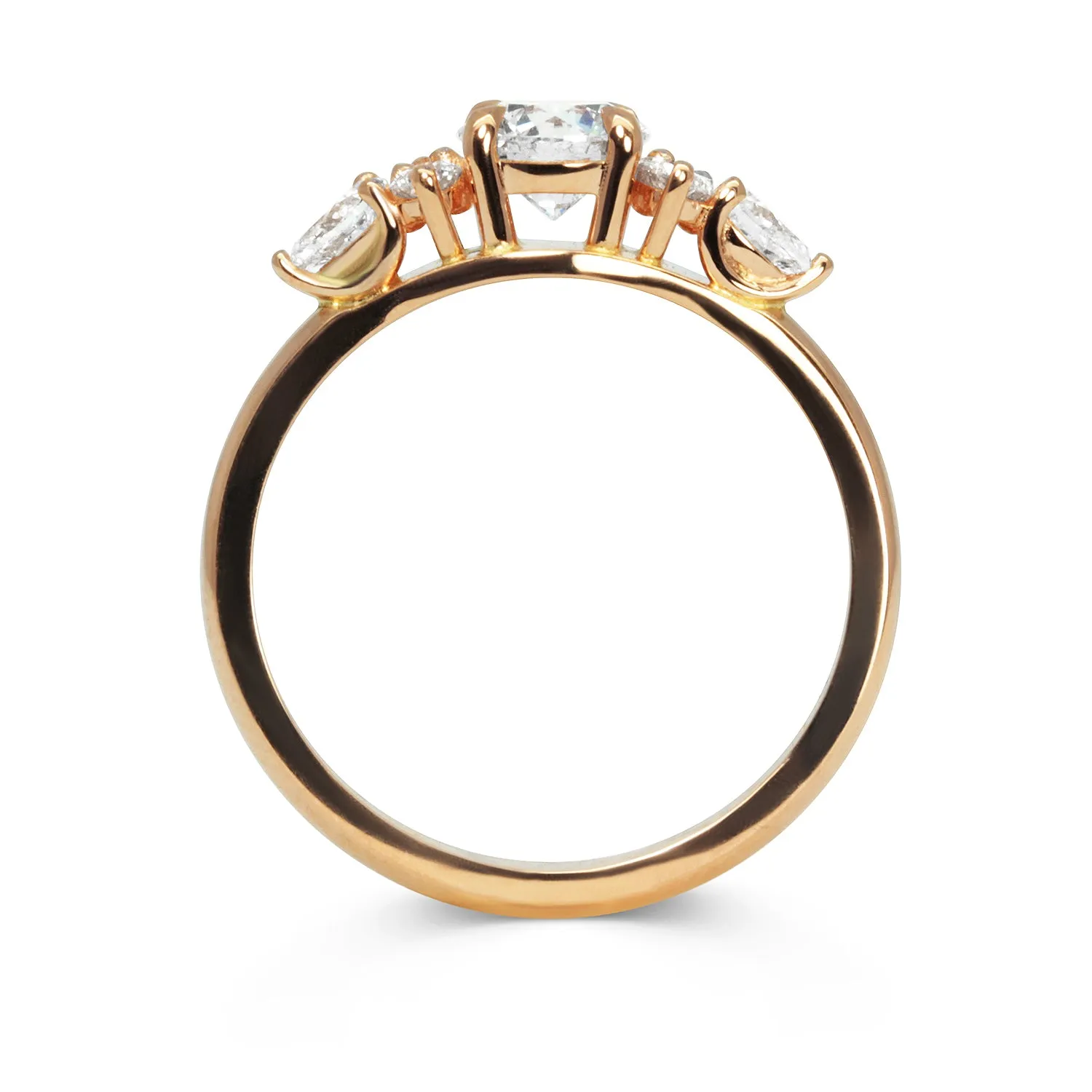 Bespoke James Artisanal Diamond Cluster Engagement Ring