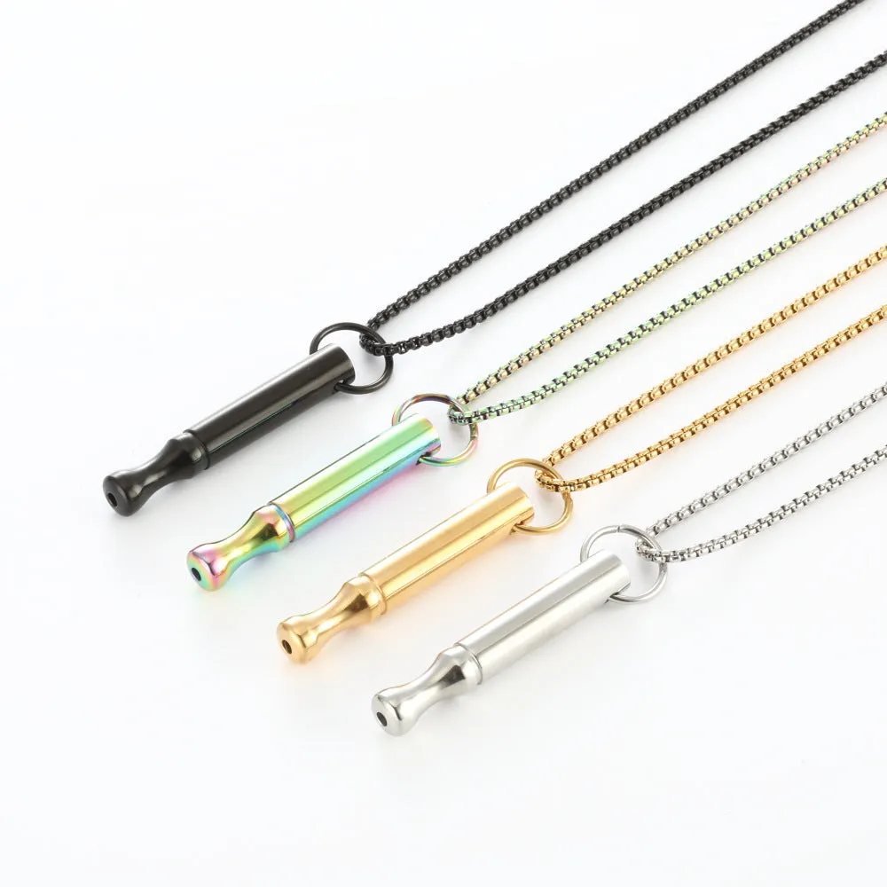 Custom Engraved Breathing Necklace for Anxiety
