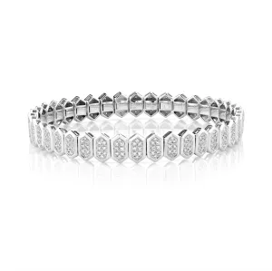 DIAMOND HEXAGON STRETCH BRACELET