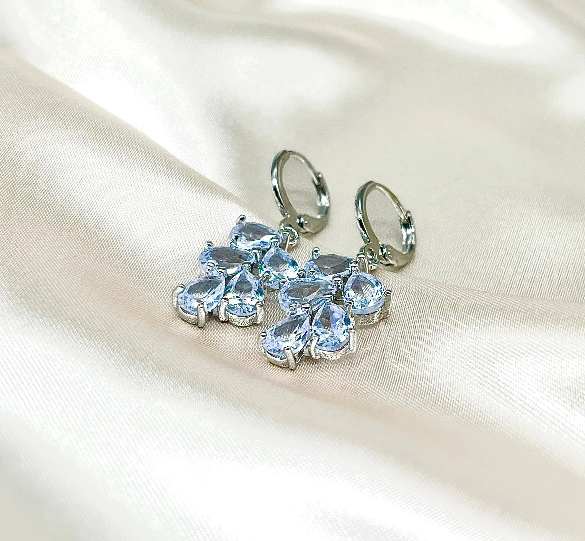 Ice crystal spark earring