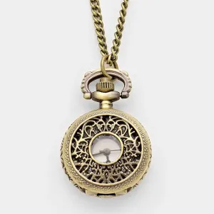 iLLASPARKZ Antique watch locket pocket necklace