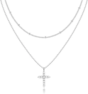 PAVOI 14K Gold Plated Layering Necklaces | Stylish Minimalist Design Pendant Necklaces | Butterfly, Heart, Lock, Evil Eye, Coin, Lightning Bolt, Circle, Cross Pendants for Women