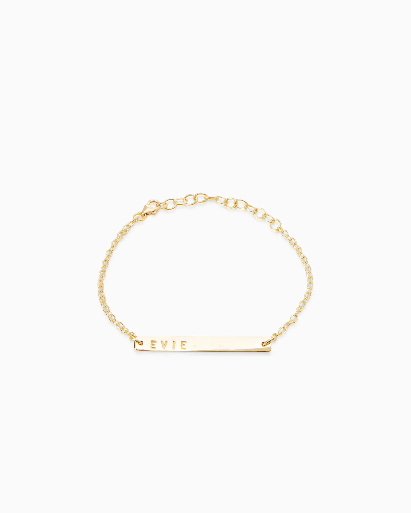Personalised Tag Bracelet | Solid Yellow Gold