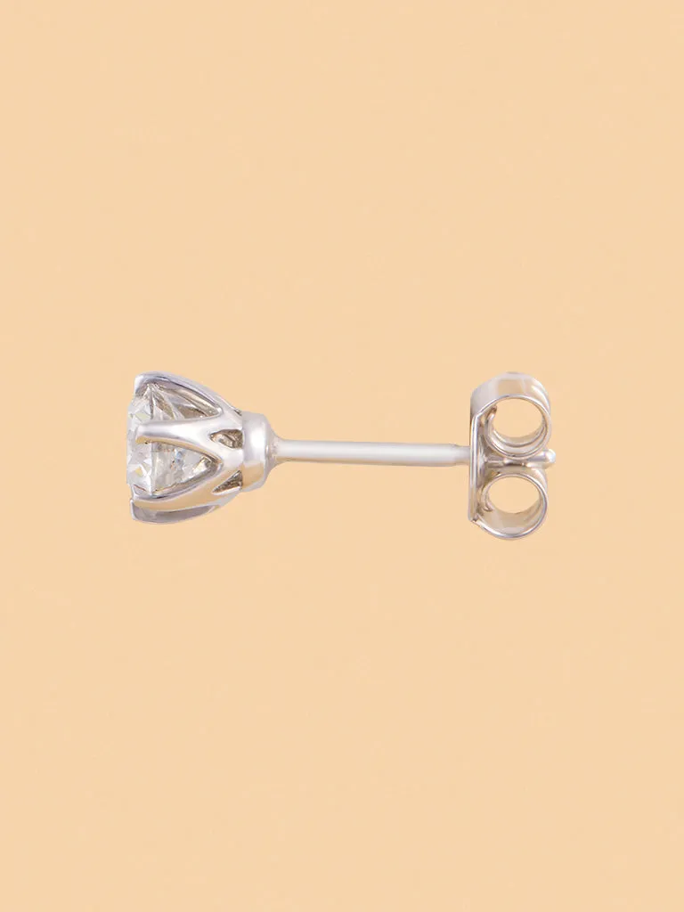 Westside X Pome Classic Solitaire Lab Diamond Stud Earrings