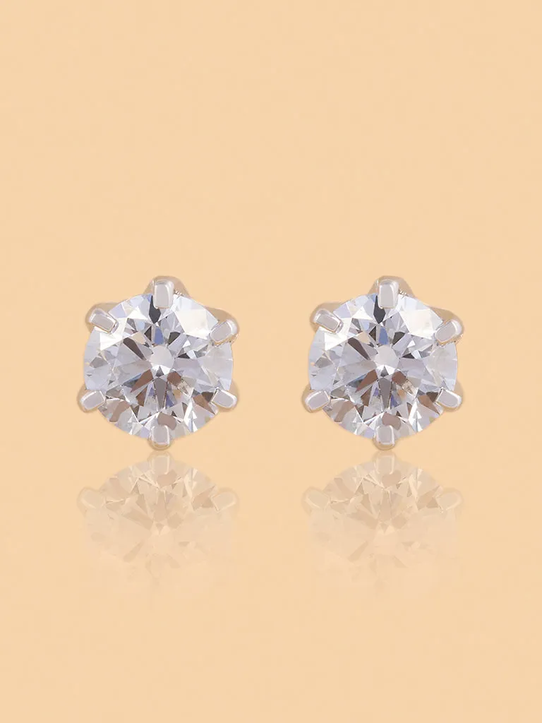 Westside X Pome Classic Solitaire Lab Diamond Stud Earrings