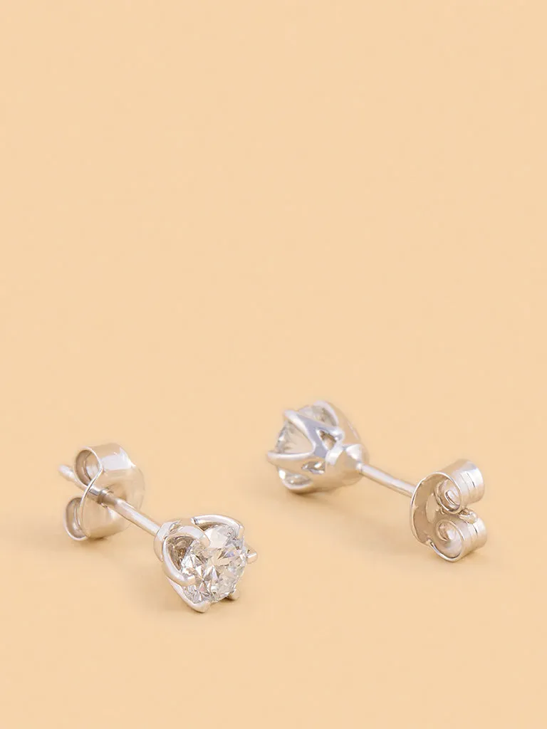 Westside X Pome Classic Solitaire Lab Diamond Stud Earrings